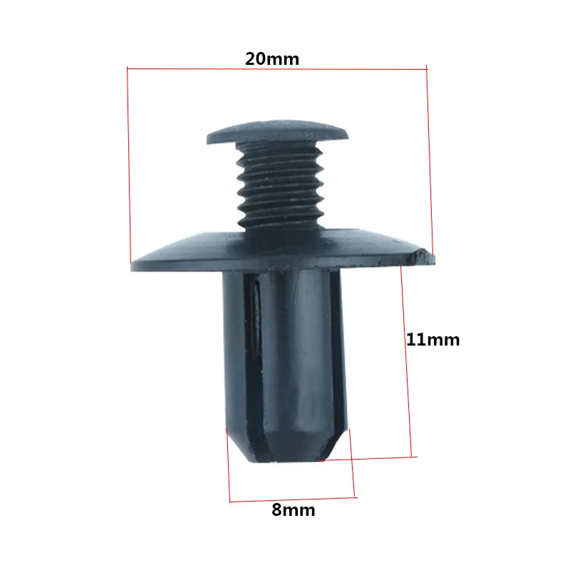 25 шт. 8 мм Автомобильные пластиковые винты крепежные заклепки расширительные
