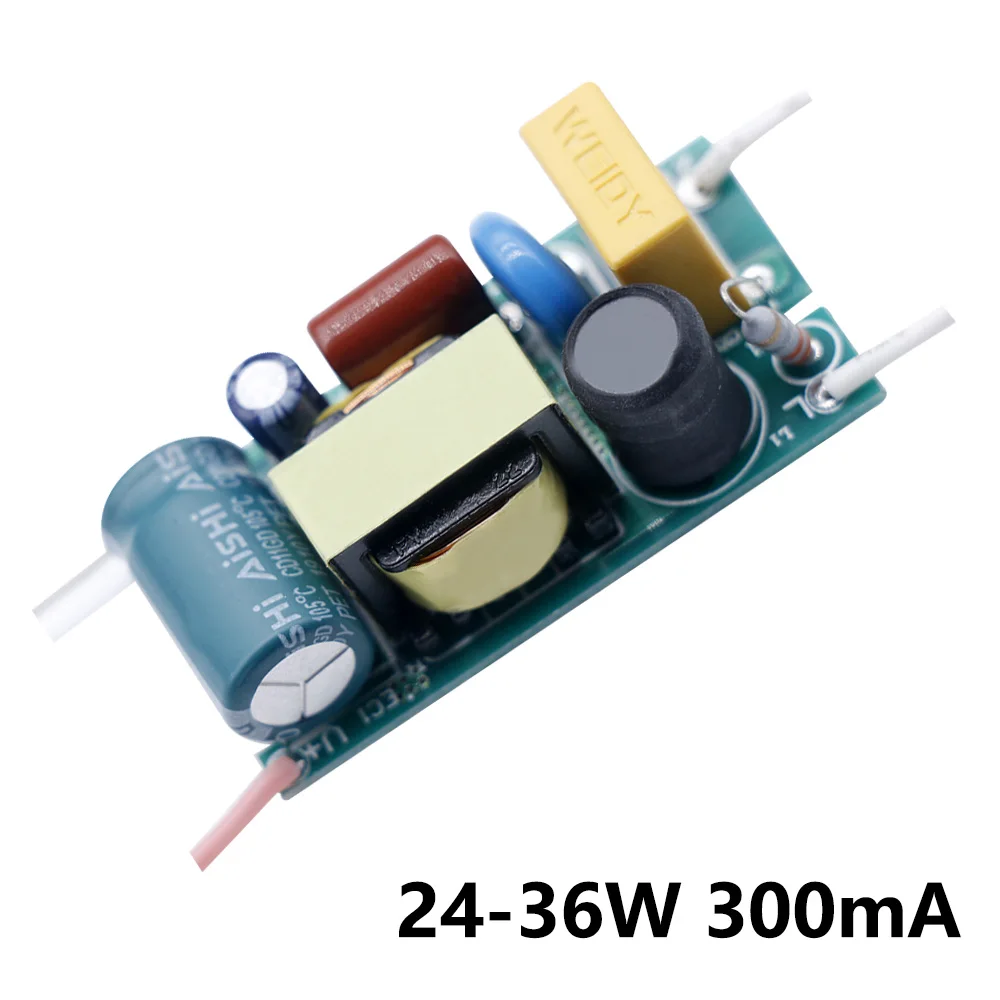 

Светодиодный драйвер 24-36 Вт 300 мА DC80-120V источник питания постоянного тока, автоматический регулятор напряжения, Трансформаторы освещения св...