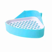 portable triangle can pet rabbit toilet cleaning trash bacteriostatic tray training cleaning rat toilet