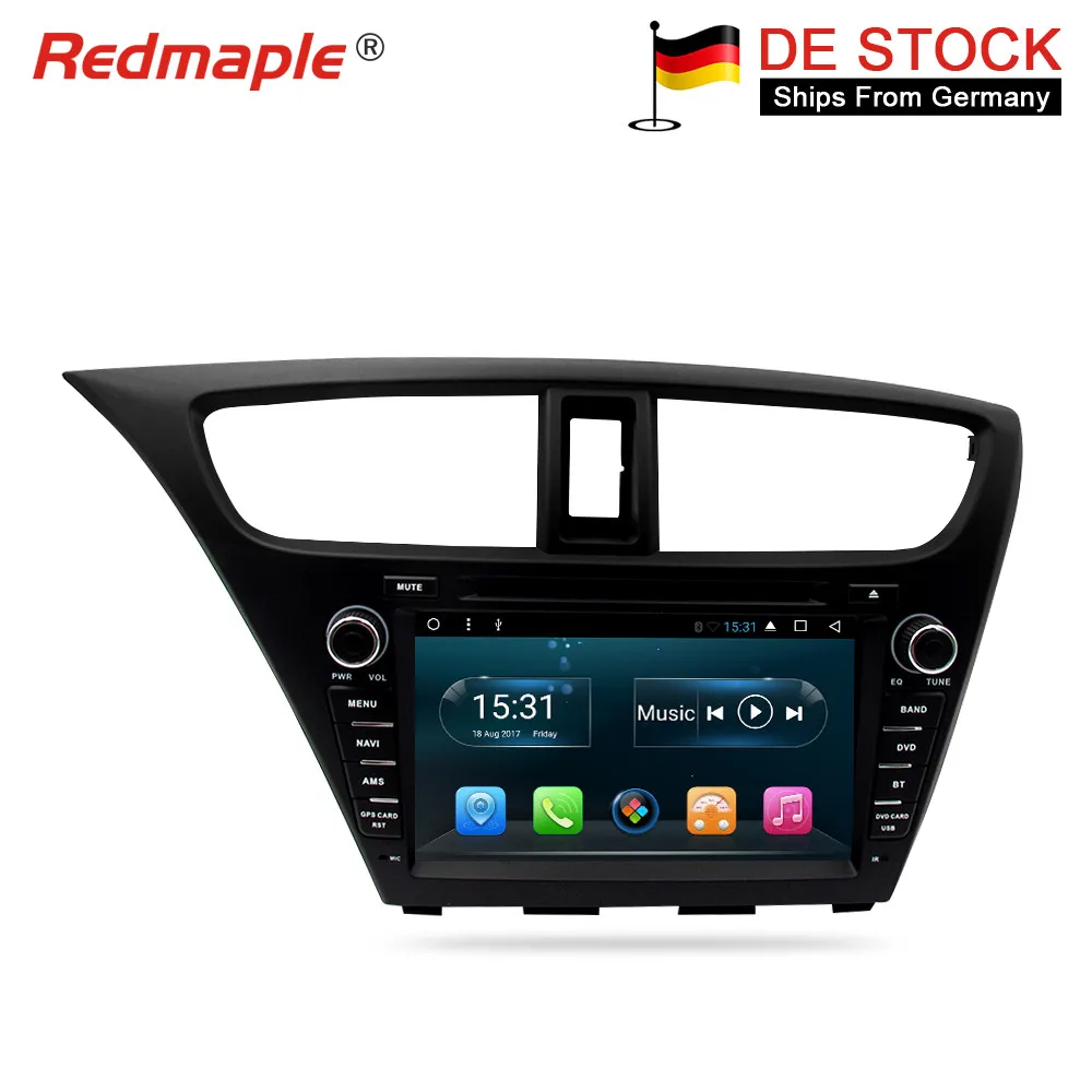 Автомагнитола на Android 9 0 мультимедийный проигрыватель с DVD навигацией для Honda Civic