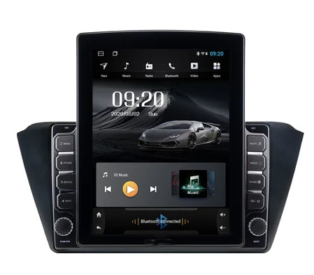 

9.7" octa-core tesla style vertical screen Android 10 Car GPS Stereo Multimedia for Skoda Fabia 2016 with 4G/wifi DSP carplay