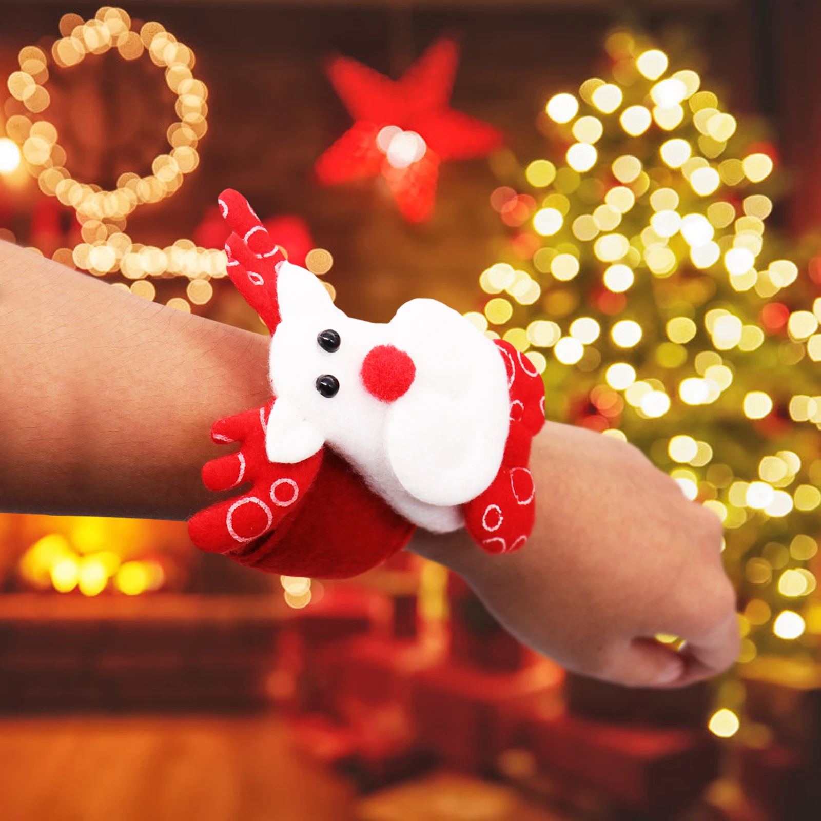 1 шт. светодиодный светильник светящийся Рождественский игрушечный Круглый