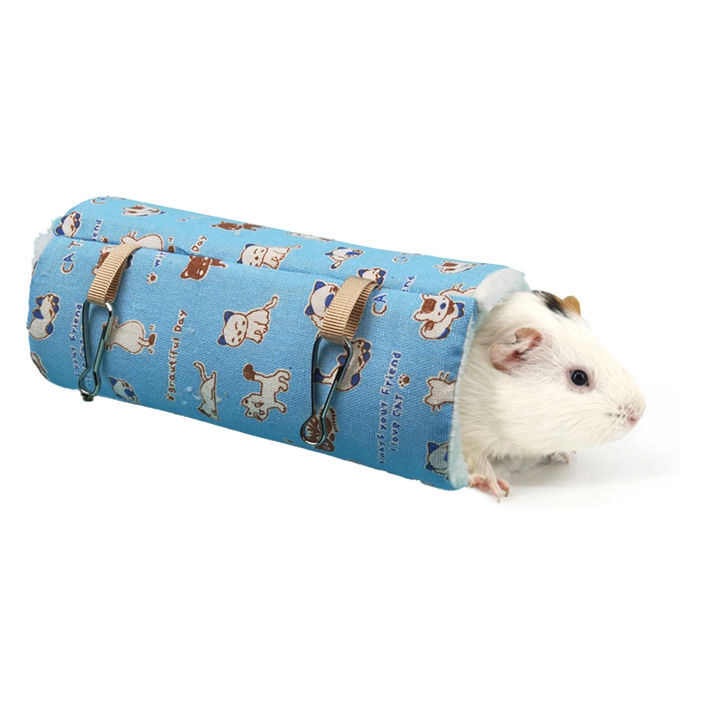 

Small Guinea Pig Hamster Toy Tubes Tunnels Spring Hamster Cage House Single Channel Chinchillas Hamster Tunnel Warm Toy