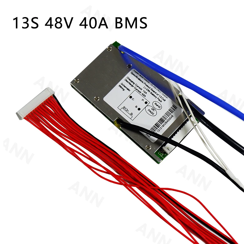Аккумулятор BMS Lipo/LiMn2O4/LiCoO2 48 В 40 А 13S 1000-1500 Вт 54 6 в литиевый аккумулятор с функцией