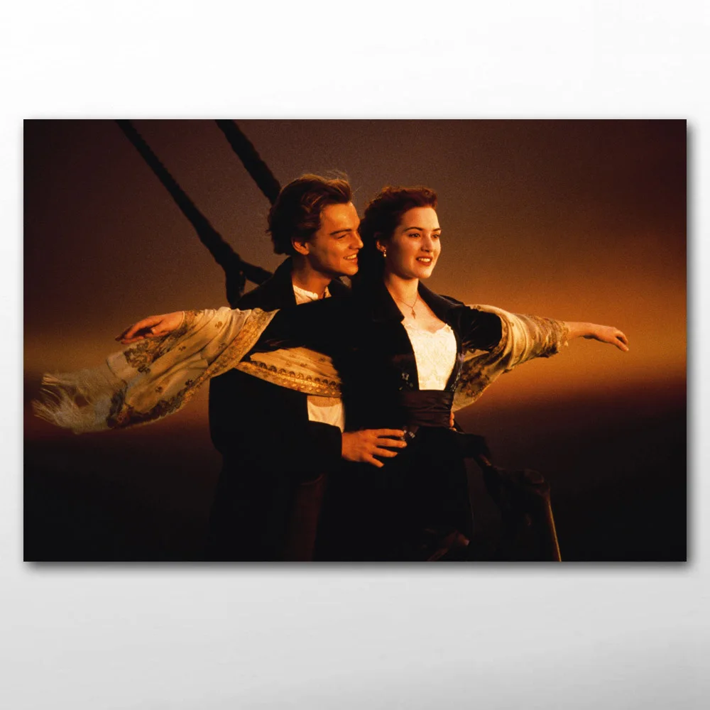 Настенные художественные плакаты Kate Winslet Леонардо ДиКаприо Титаник картины на