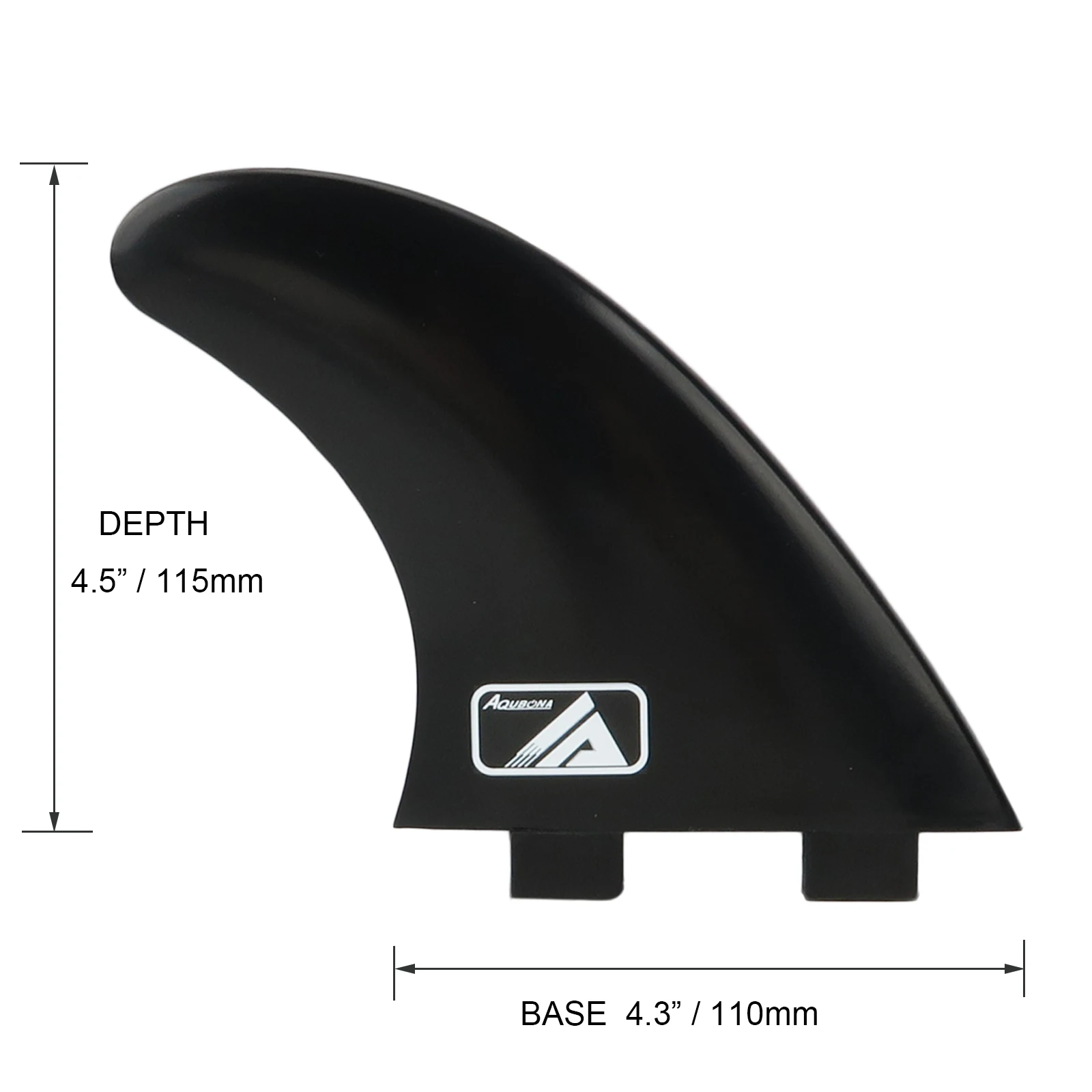 

Black And White G5 Future FCS Plastic Surfboard Thruster Twin Fins Surfing Fins For Sale