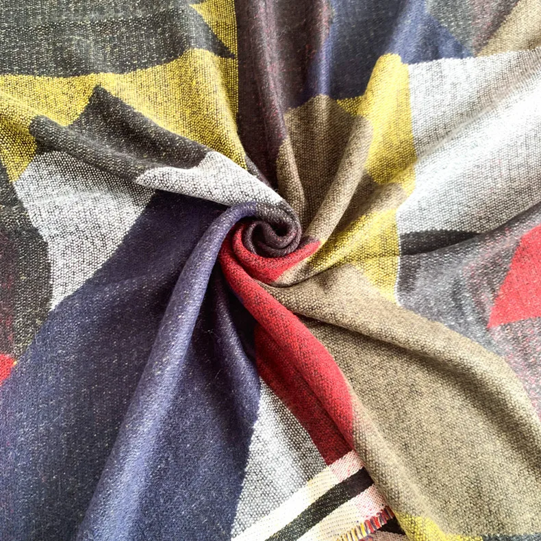 Европейская американская Берцовая Геометрическая квадратная шаль из