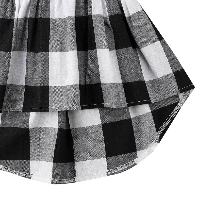 2020 Kids Girl Sleeveless Dress 2-7 T Summer Plaid Cotton Princess Simple Casual Dresses Kid Outfit | Детская одежда и обувь