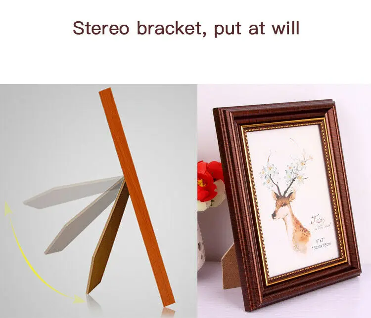 Потрепанная шикарная фоторамка SC/рамка плаката из дуба большой квадратный