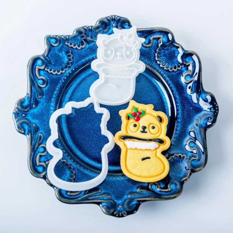 Кухонная форма для выпечки печенья Рождественская серия в виде панды