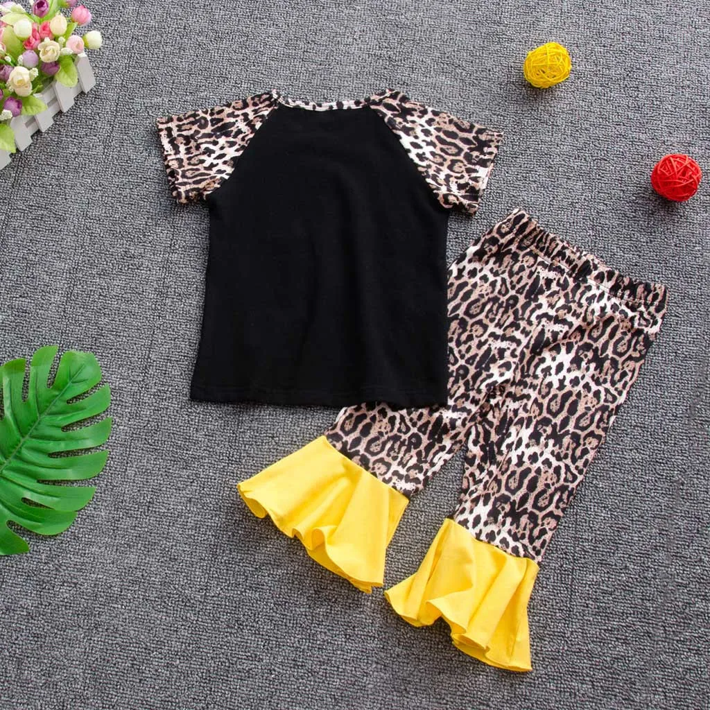 Детская футболка с леопардовым принтом и надписью Подсолнух для маленьких