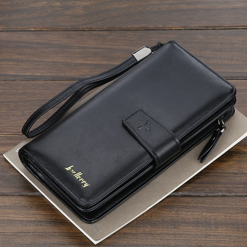 Baellerry мужской клатч из искусственной кожи кошельки на молнии большой объем