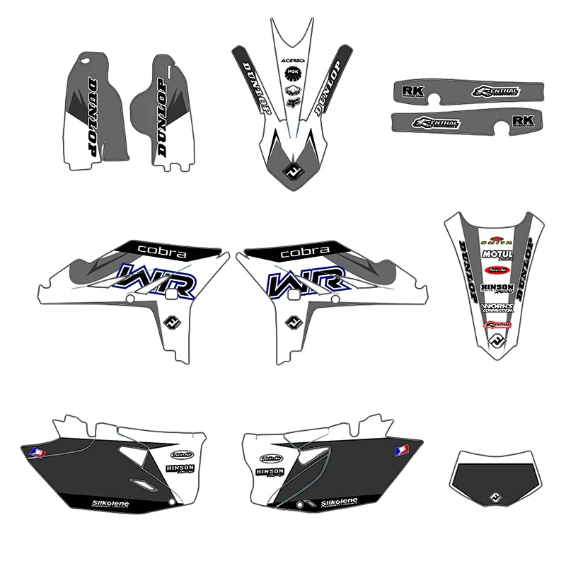 WR 450F 2012 2013 2014 2015 Decal Sticker For Yamaha WR450F WRF450 WRF 450 Motorcycle Team Graphics Kit