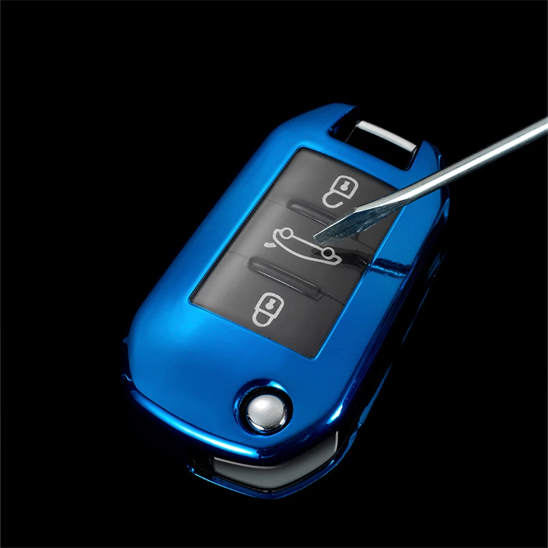 Чехол для автомобильного ключа из мягкого ТПУ Citroen C4L CACTUS C5 C3 C6 C8 Picasso Xsara Peugeot 3008 308