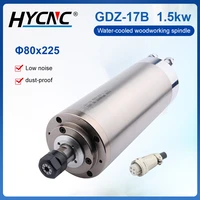 gdz 17b woodworking spindle 1 5kw er16 diameter 80 high speed water cooled spindle motor for cnc milling machine engraving