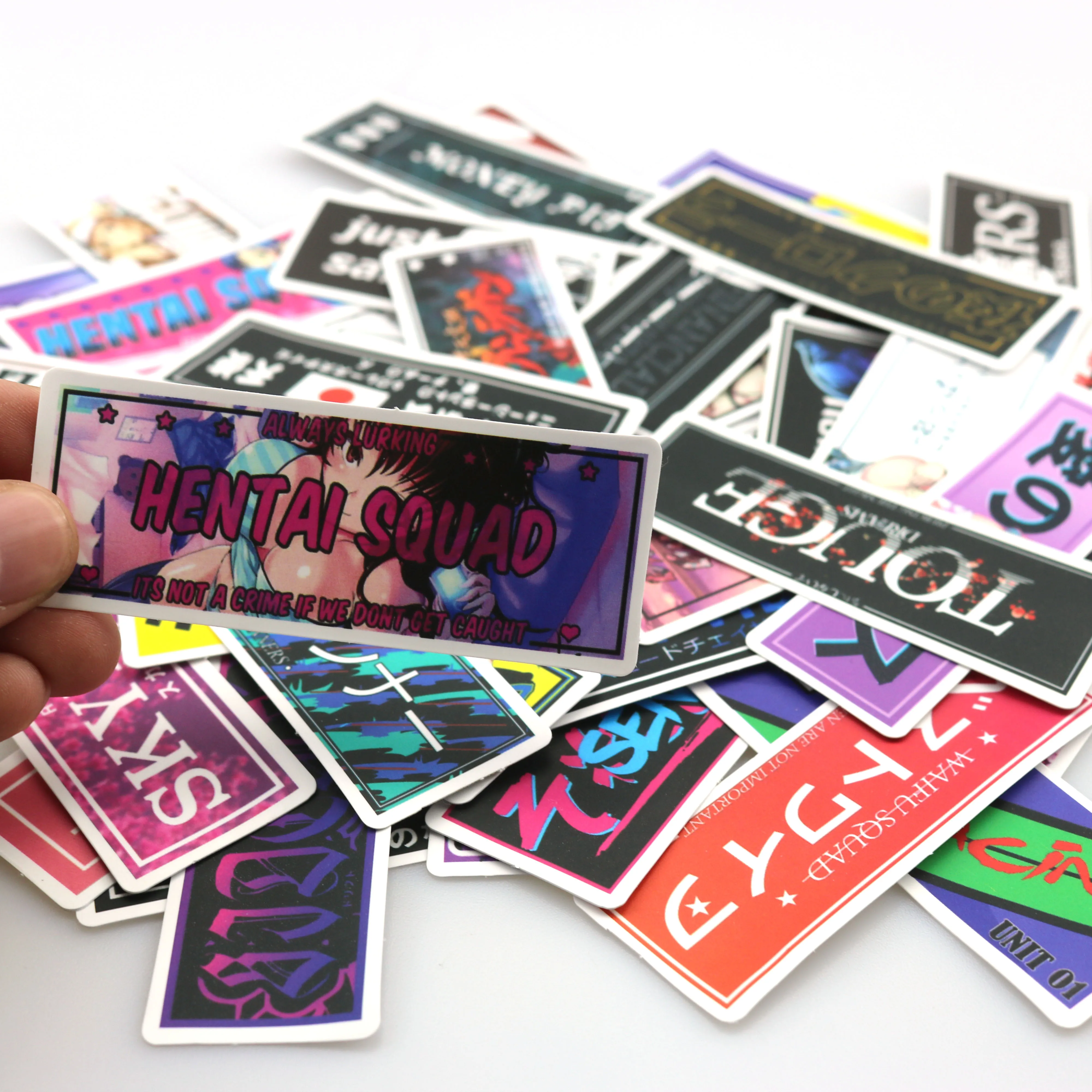 50 шт./упак. гоночный Стиль наклейки JDM Водонепроницаемый скейтборд мотоцикла