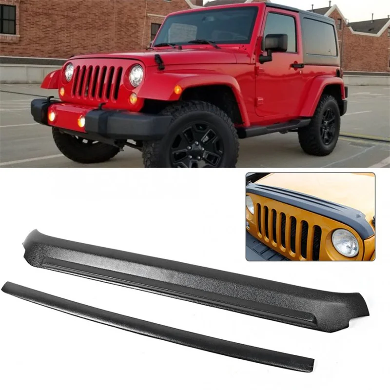 

1set Front Rear Sand Stone Deflector Guard ABS Car Accessories Fit for Jeep Wrangler JK 2007-2017 Sand Guard Plate Protection