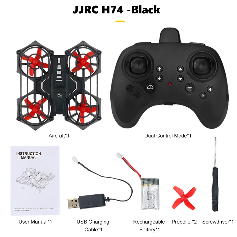 Мини Радиоуправляемый Дрон JJRC H74 2 4G интеллектуальное управление жестами