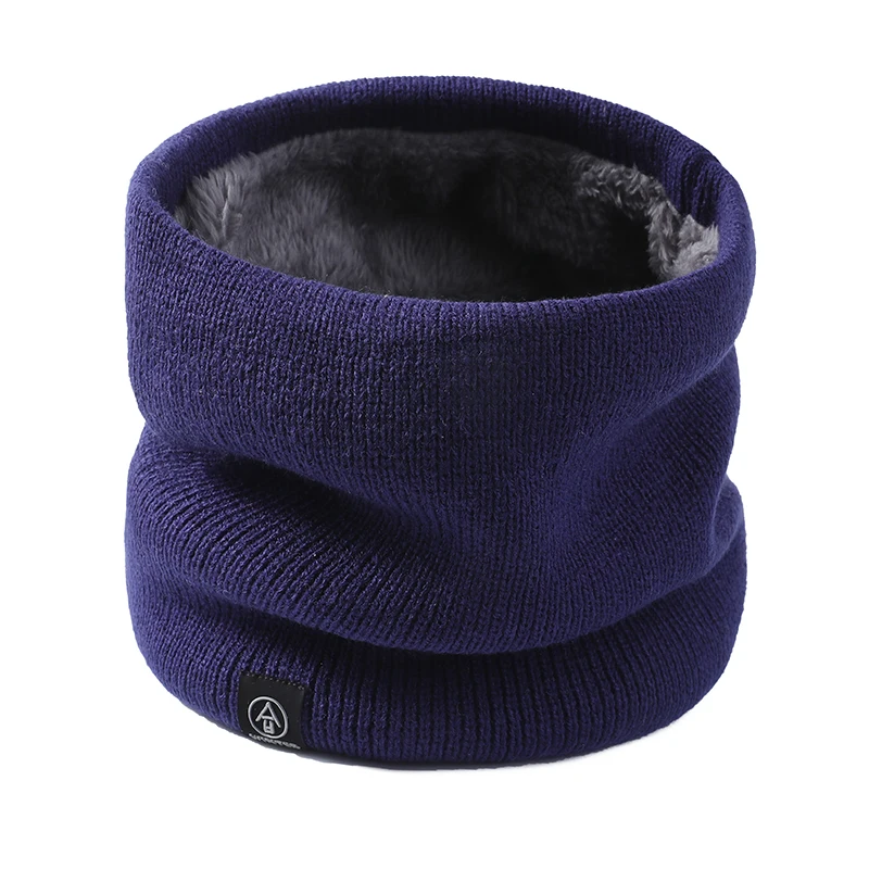 Зимний хлопковый снуд шапки зимний мужской шарф женский вязаная шапка
