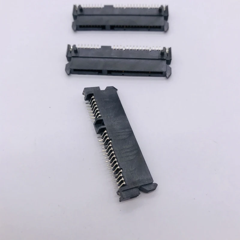 10 шт. разъем SATA fmale SMT 7P + 15P 22Pin 7 15 90 ° h4 2 мм для интерфейса жесткого диска 22pin