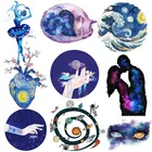 Термотрансферы для одежды с изображением планет с изображением звездного неба