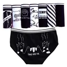 Горячая Распродажа 7 шт. трусики женское нижнее белье с рисунком; Хлопковые сексуальные трусики с принтом из мультиков для девочек, нижнее белье трусы Трусы-шорты размера плюс женское нижнее белье для женщин