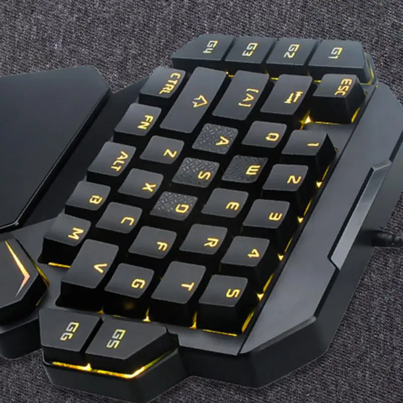 K50 Механическая Проводная портативная эргономичная Настольная мини клавиатура с