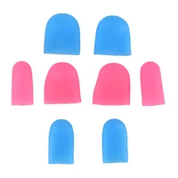 2pcs pinkblue silicone gel toe tube bandage foot corns remover finger protector cover cap