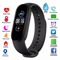 m5 men women smart band bracelet ip67 waterproof smarthwatch blood pressure fitness tracker smartband fitness wristbands