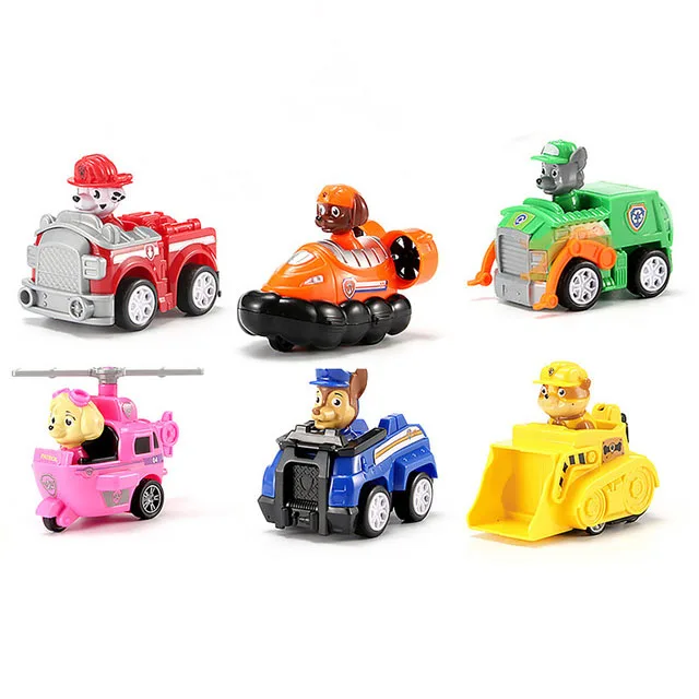 Paw Patrol Toys Set игрушечный автомобиль игрушки собака вертолет самолет Everest вытяните