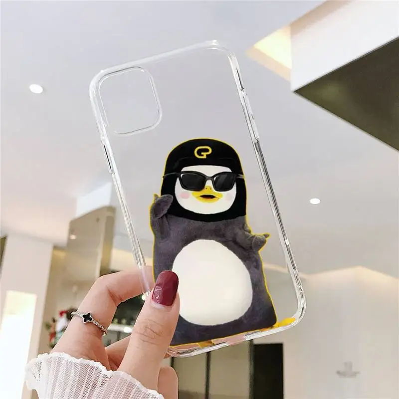 

Penguin Pengsoo Phone Case Transparent soft For iphone 5 5s 5c se 6 6s 7 8 11 12 plus mini x xs xr pro max