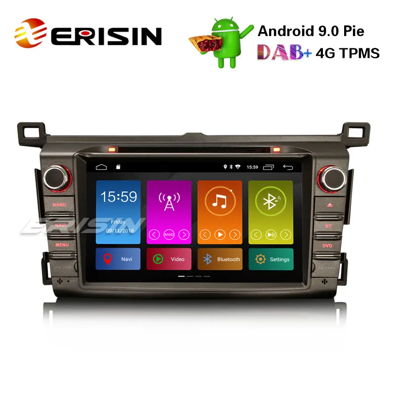 Erisin ES2934R 8 &quotDAB + Android 9 0 Pie Car Stereo GPS Sat Nav 4G WiFi DVR TPMS система контроля давления в шинах