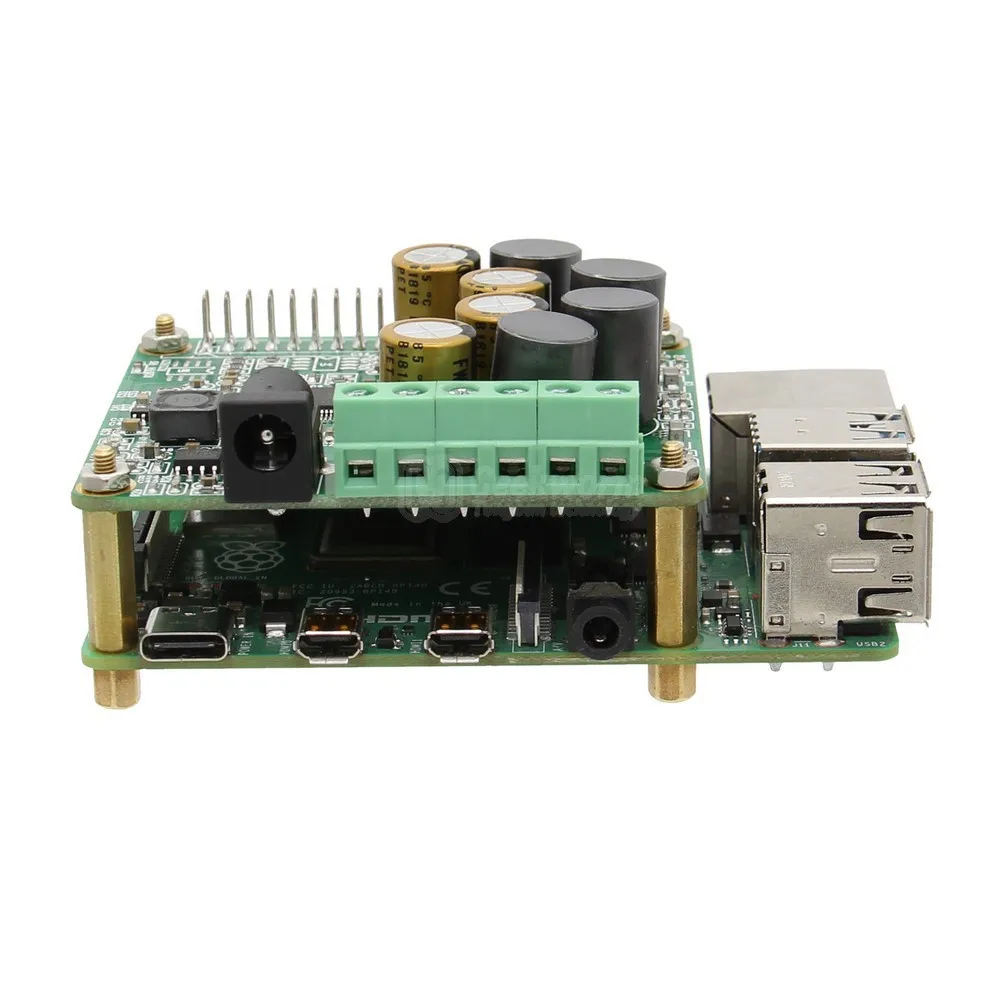Raspberry Pi 4 Усилитель HIFI усилитель плата расширения аудио карта+ акриловый чехол для Raspberry Pi 4 Модель B только