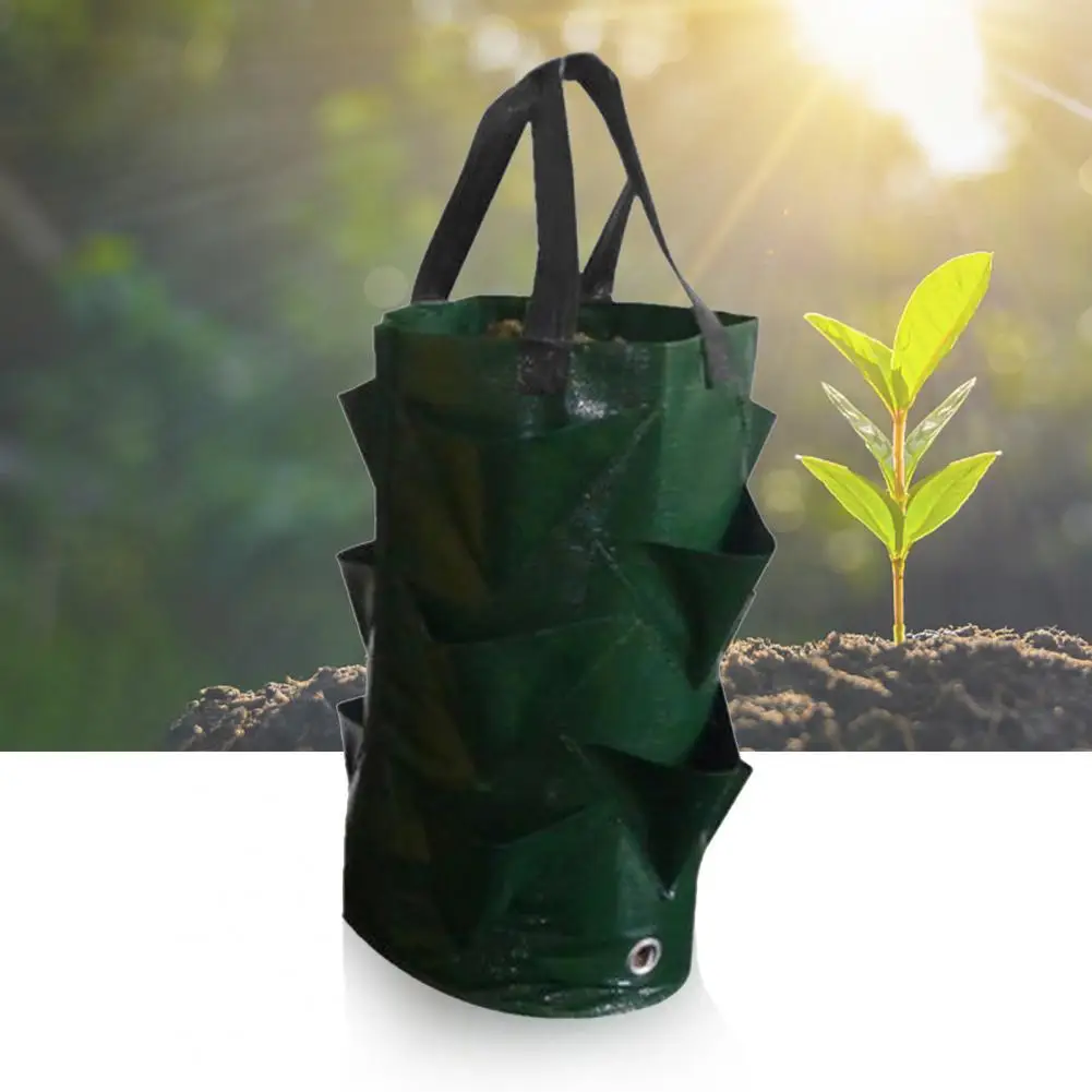 

80% подвесная сумка HOTGarden, съемный вместительный однотонный мешок для картофеля, полиэтиленовый мешок для посадки для террасы