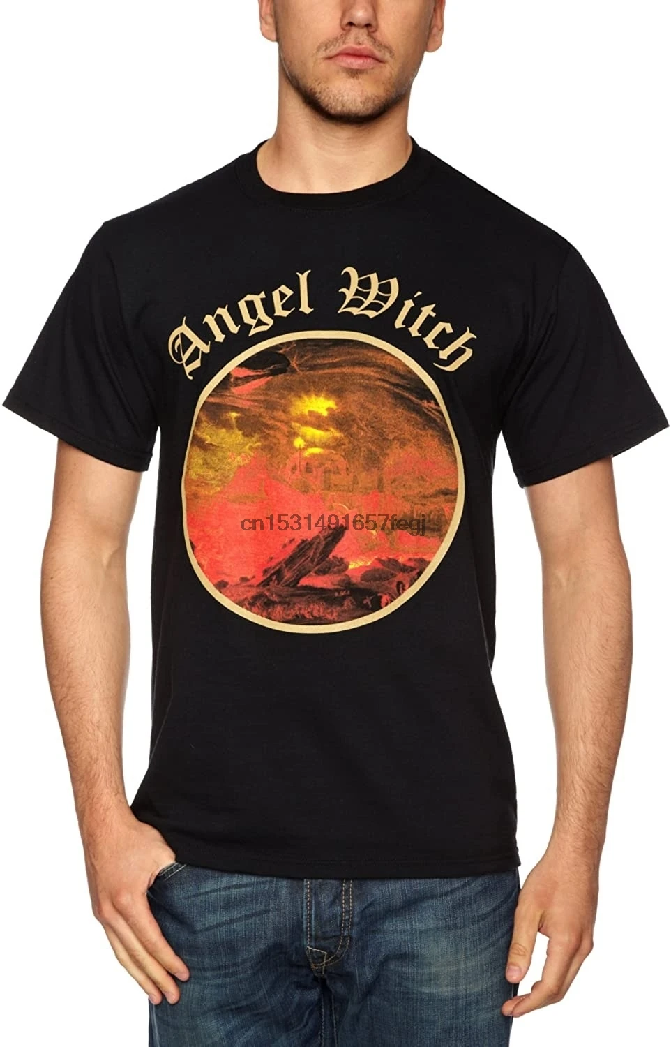 Мужская футболка с ведьмой Angel|Мужские футболки| |