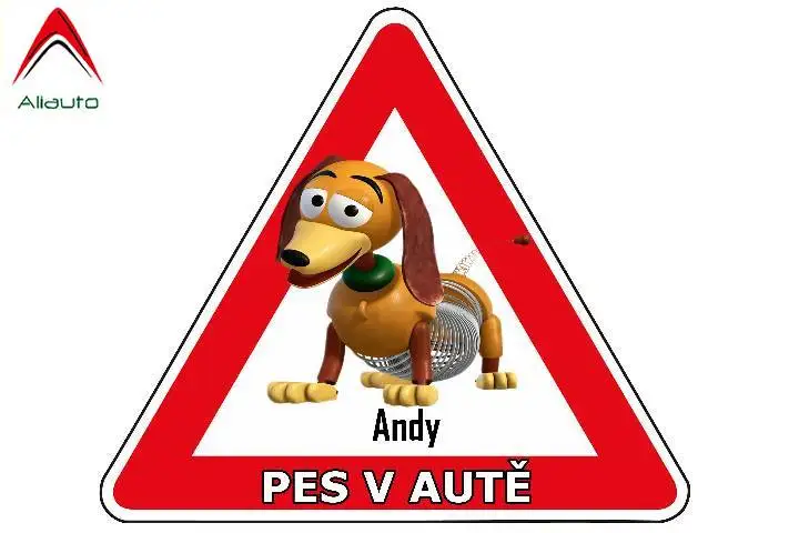 

Aliauto Czech Baby Dog In Car Sticker Decal Reflective Waterproof PVC,16cm