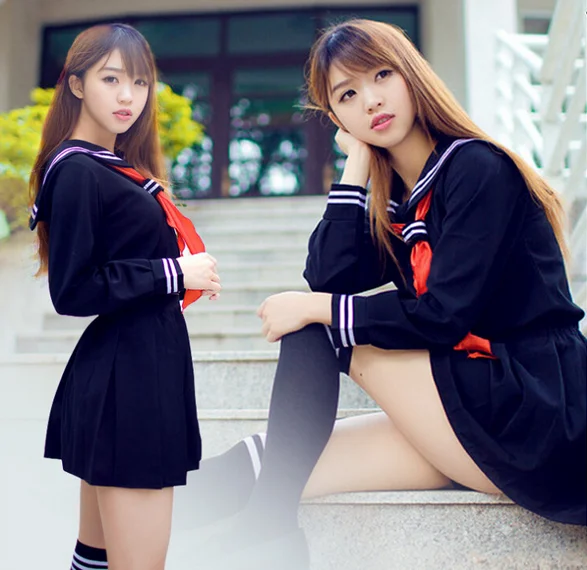 Японский матросский костюм дерзковой девушки jk японский и корейский Школьный