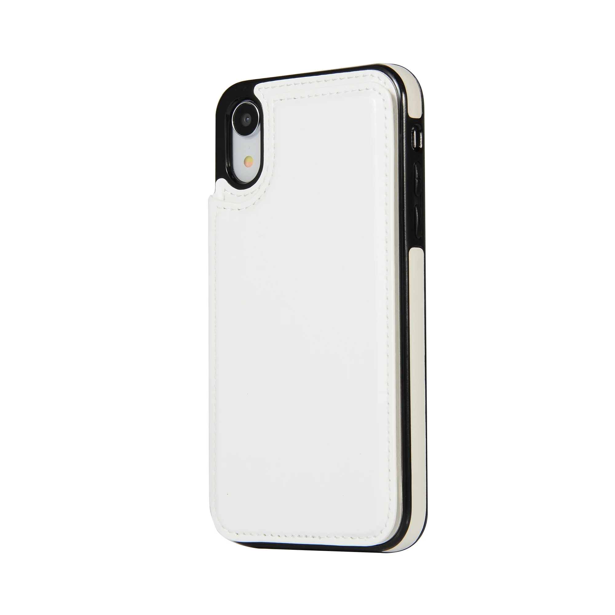 Двухкнопочный Новый Флип-кошелек для iPhone XR XS MAX 8 Plus 7Plus 7 6Plus 6S 6 5s 5 Кронштейн чехол