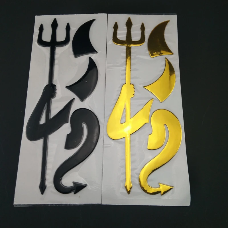 3D хромированная наклейка Devil автомобильные аксессуары смешная Автомобильная