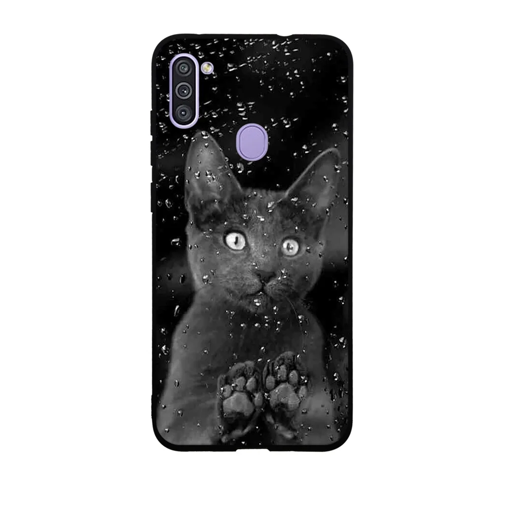 Чехол для телефона Samsung Galaxy M11 силиконовый чехол из ТПУ мягкая задняя крышка SM-M115F
