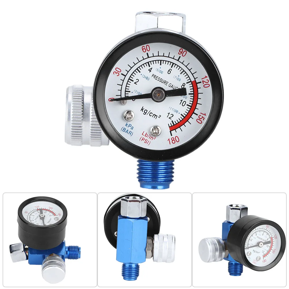 

Air Pressure Regulator Gauge Aluminium Alloy Adjustable Spray Gun Air Tool G1/4