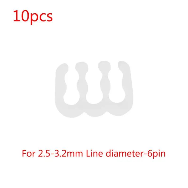 

10Pcs PP Cable Comb Clamp Clip Organizer Dresser for 2.5-3.2mm PC Power Cables Wiring 4 6 8 24Pin Computer Shape cable