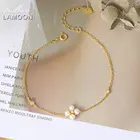 Женский браслет с пресноводным жемчугом, из стерлингового серебра 925 пробы, 14 к, ювелирное изделие, LMHI067