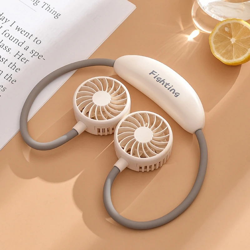 

Креативный треугольный подвесной шейный вентилятор, портативный маленький воздушный охладитель с USB-зарядкой