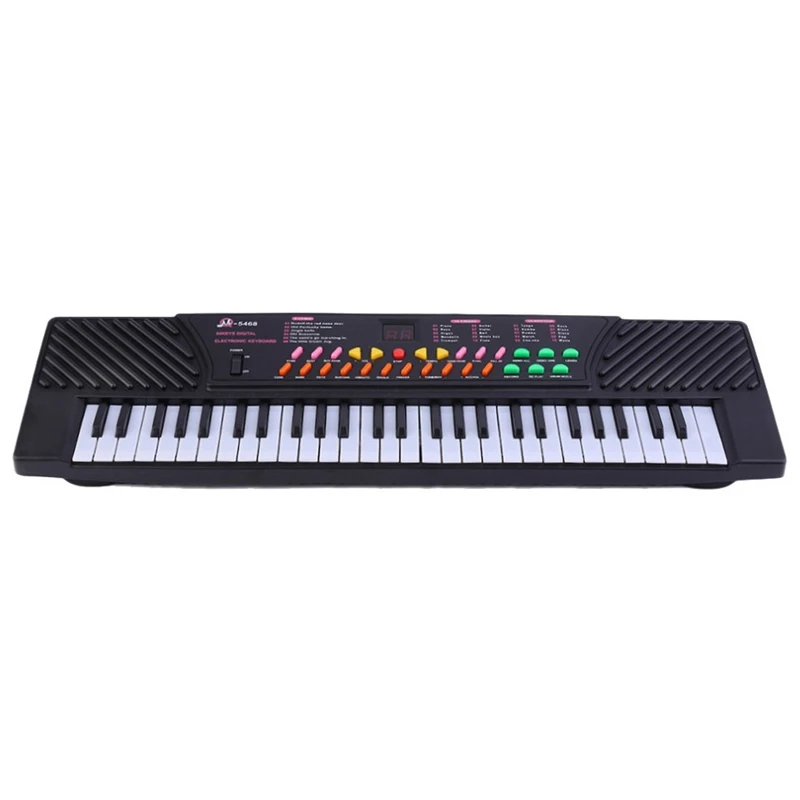 MQ Mq-5468 54 Ключ Музыка Фортепиано с электронной клавиатурой со звуковыми эффектами-портативный для детей и начинающих, ЕС Plug