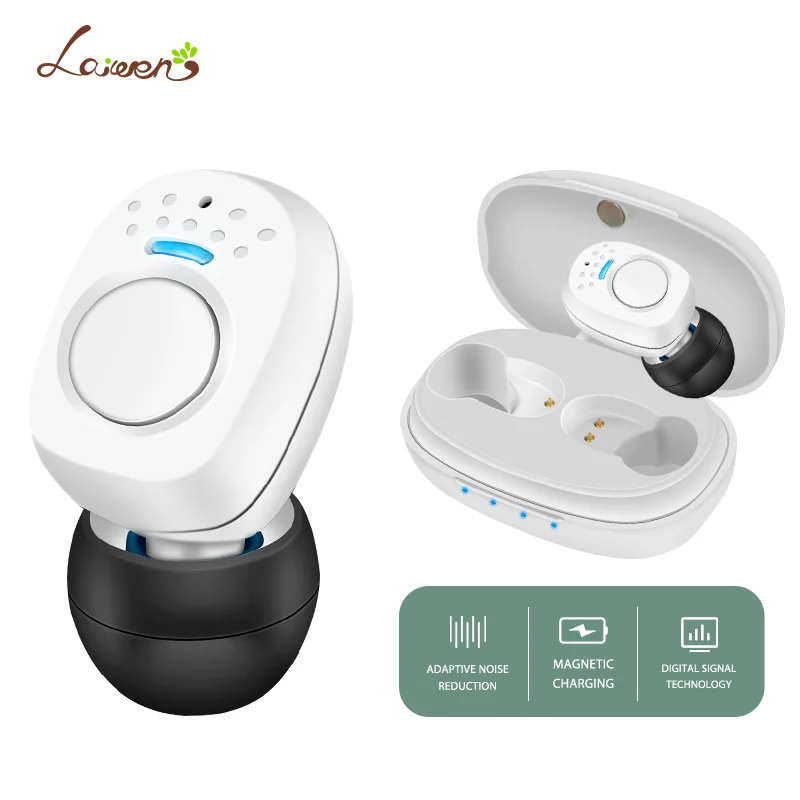

Hearing Aids Rechargeable Noise Cancelling Digital Severe Hearing Loss Wireless Ear Sound Amplifier for Deafness Seniors Prime