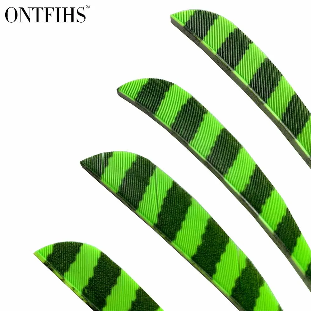 100 шт./лот 3 &quotв форме капли воды полосатые рифленые перья стрельба из лука охота и