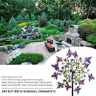 Красочная бабочка, сад, ветровой Спиннер, кованая железная бабочка, ветровая мельница, вращающаяся мельница, домашний декор