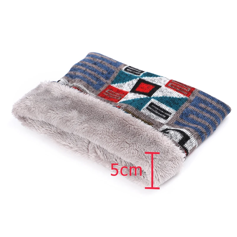 

2019 men's collar ring female foulard neckerchief winter warm scarf for women knitted neck scarves rings plush