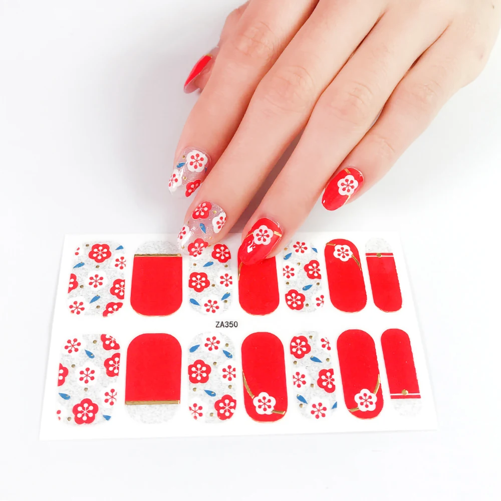 Искусственная наклейка для дизайна ногтей 3D бронзирующие Цветочные переводки